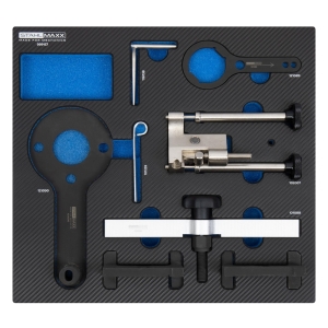 Set reglare distribuție motor BMW N63, S63, N74 V8 / V12 cu unealtă de pretensionare lanț