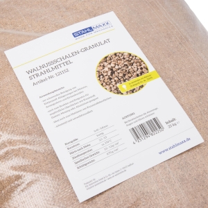 Walnut Shell Granulate Blasting Media B (450–800 μ), 25 kg