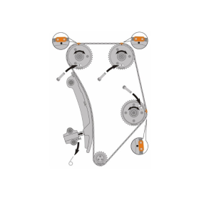 Set scule distribuție Ford Duratorq 2.0 și 2.4 diesel