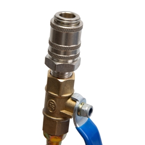 Ball Valve Handle for Gear Oil and ATF Filling Adapters with Quick Coupling