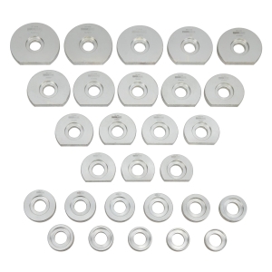 28-Piece Press Disc Set Ø38–97 mm for Bearing, Bushing & Seal Installation / Removal with 1/3 Foam Tray