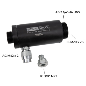 18.2 Ton Double-Acting Hollow Hydraulic Cylinder with M20 × 2.5 for Pulling and Pressing Applications