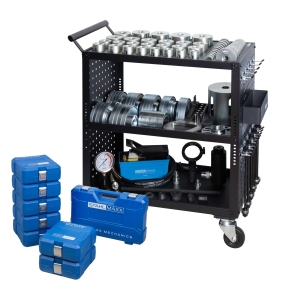 Wheel Bearing Tool Set 116 pcs for Bushings, Compact & Standard Bearings with Hydraulic System and Service Cart