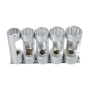 Open Socket Set for Shock Absorbers, Injectors, Sensors and Switches 18–24 mm 5 pcs